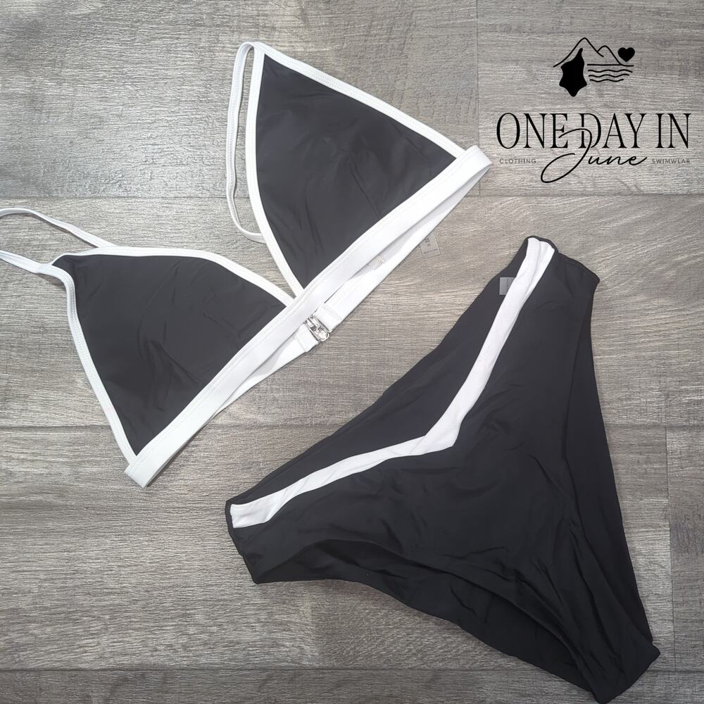 Aleumdr Triangle High Cut Bikini Swimsuit Size XL